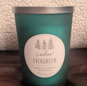 Cedar Evergreen Scented Candle - Green